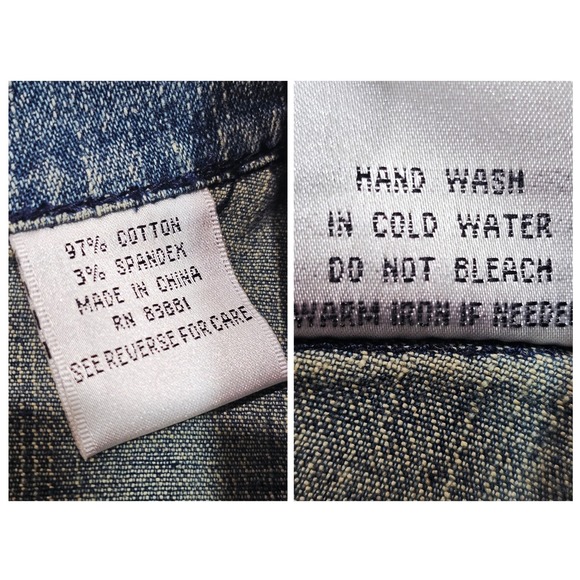 Urbantribe Denim Jacket Women S Blue Beaded Floral Embroidered Boho Y2K Festival - Picture 5 of 8